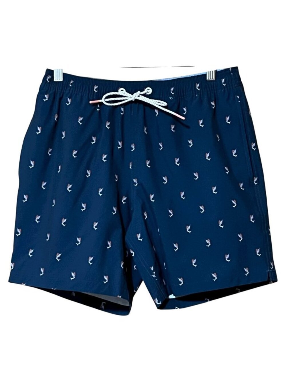 Bonobos Marlin Print Swim Trunks Men S Blue Quick Dry Stretch 7in Mesh Lined NWT